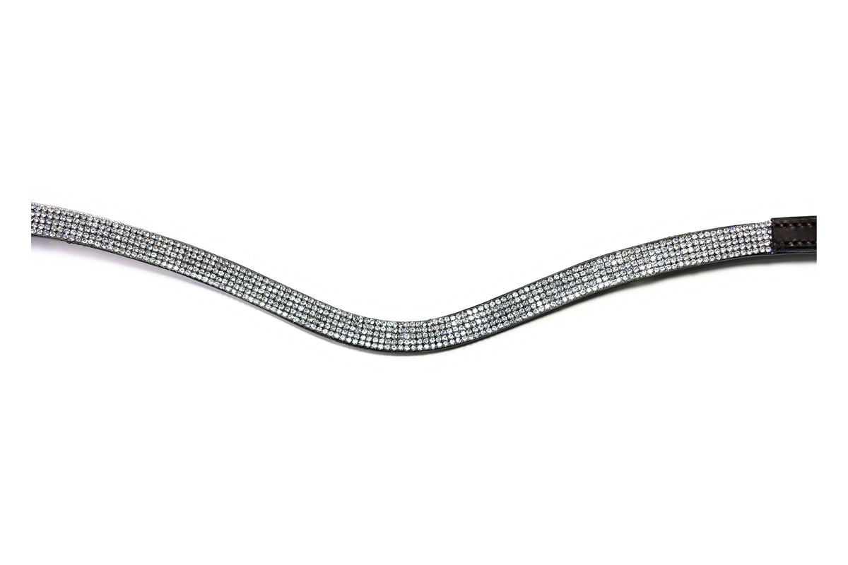 Gros plan des strass du frontal Gaïa Cristal